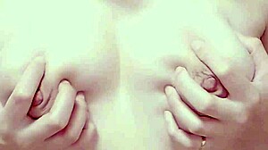 She has big boobs and gets a massage