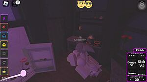 Hot Girl Bent Over for Rough Doggystyle