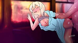 Detailed Anal Sex on the Bus in Hentai Anime 2D Cartoon