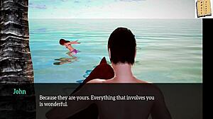 in this anime hentai game, the family explores big tits and asses in homemade erotic adventures