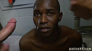 Sexy Gay Cop Shoplifts And Leads To Intense Caboose Fucking With Another Officer.