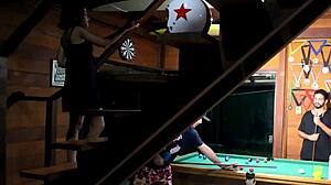 A Sinuca Eo Corno - Petite Amateur Takes Anal Creampie From Old Cuckold!