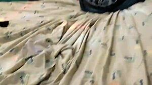 Old couple arrives and interacts.