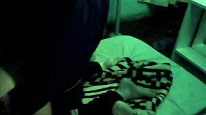 it was dark and cold, she asks 'let's fuck for a bit,' so i pull down her pants to put it in.