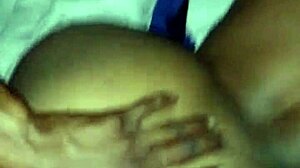 Ebony girl with big ass takes big cock in pussy
