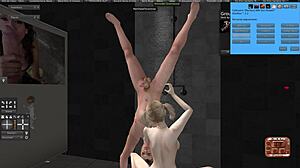 Checking out that hot girl in the shower during Second Life sex