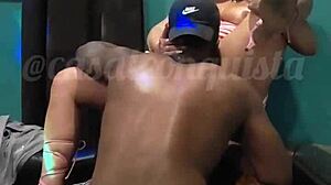 Old couple arrives and interacts.