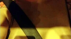 Passionate Display of Big Tits by Peruvian Brunette in Sao Paulo Traffic