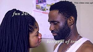 In these Nollywood scenes, horny actors grope and doggystyle bent over babes.