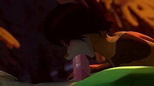 Furry gostosa mamando gostoso no pau, wow