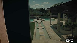 Oiling stepmother everywhere with anime roleplay, licking pussy and blowjob