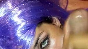 marmayd in hotel room gets full throat and she loves it intensely