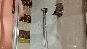 Damn, This Bitch Fucks Herself Hard In The Shower With A Wild Dildo!
