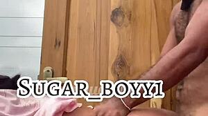 Ebony couple sneaks rooftop blowjob and doggystyle orgasm