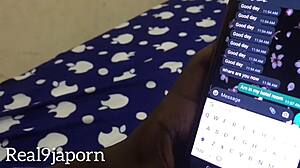 i made this beautiful pregnant ebony milf horny by worshiping her big ass and tits.