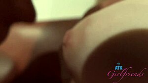 Amateur Renee Rose Gets Footjob And Eats Hairy Pussy Until She Cums Hard