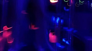 anny dances naughtily in the adult entertainment house under spy camera