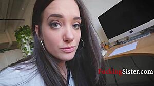 step sis pretends it's just a massage, but we all know she's craving more