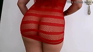 Beautiful Latina moves her big ass seductively.