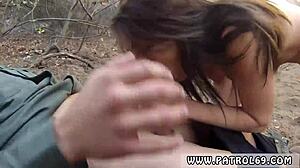 Police Examination XXX: Mexican Border Patrol Agent Uses His Own Hardcore Methods for Outdoor Action