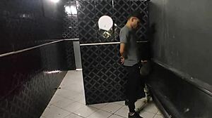 Hardcore Anal Fuck In Sex Club Bathroom With Big Cock