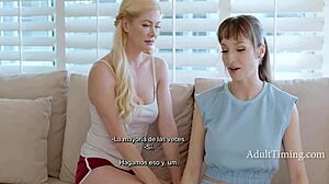 Lexi luna enjoys a relaxing massage session with serene siren