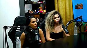 Elas se beijaram no meio do podcast o ruan ficou sem palavras - daniely patricia red