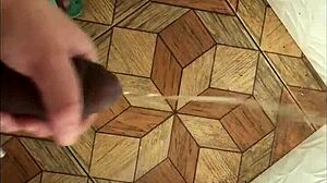 after fucking my young cousin hard, she strokes my cock to help me pee!