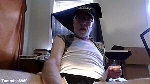 Thomas Odea handles that monster cock in gay action