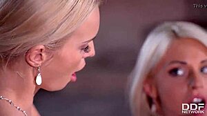 Gorgeous Blonde Lesbians Vs Outdoor Fuck