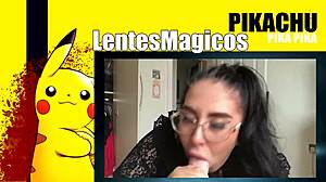 Fat Girl With Glasses Gives Blowjob And Swallows Cum!