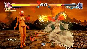 Tekken 7 Alisa Naked Boobs in 3D Game Battles on Vs Wiki Reppuzan Showdown
