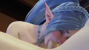 Booked a Hotel Room to Explore Elf’s Big Ass in 3D Hentai Uncensored