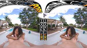Virtual porn skyla suns gets outdoor fuck by the pool in pov vr reality