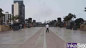 Colombian Model With Big Tits And Ass Caught Giving Blowjob