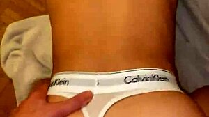 roommate bent over in dorm for rough doggystyle creampie