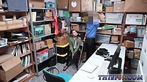 Ed Powers performs anal theft in police uniform