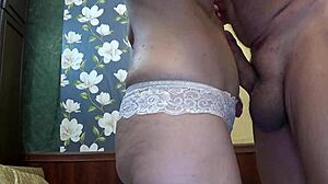 Mature Woman Gets Cock Nailed in Her Bellybutton by Amateur Couple