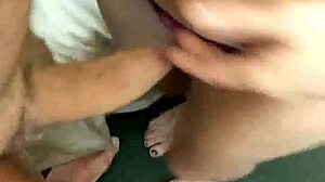 Bellyjob and blowjob from my wife in amateur mature encounter