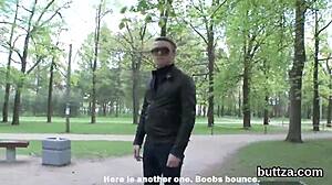 Flawless petite 18+ chick gets blowjob and assfucking with stretching