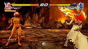 Tekken 7 Alisa Naked Boobs in 3D Game Battles on Vs Wiki Reppuzan Showdown