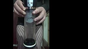 bisexual crossdresser pumps up for bigger size in part four