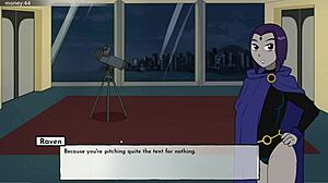 Eighteen titans part two starfire sucks teen cock in cartoon game