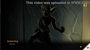 I’m stuck in this hentai game, escape dungeon, goblin king caught me for a wild pussy massage.