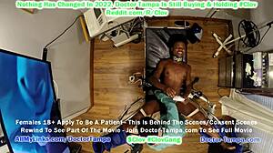 Left behind after night out, clov rina arem gets invited back by stacy shepard with doctor tampa for a gyno exam