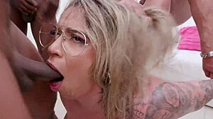 Victoria Dias Endures Extreme Gangbang with Anal Creampie