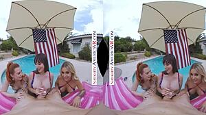 Naughty America Celebrates 4th Of July With Madelyn, Madison, And Lexi In Wild 4some