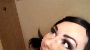 My girlfriend in cosplay costumes with homemade fun