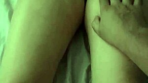 Blonde wife teases with pussy rubbing!