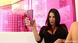 dava foxx and brunette share intimate moments together